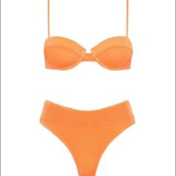 TRIANGL DYLLA - APRICOT SPARKLE SET + BAG NWT - Picture 2 of 6